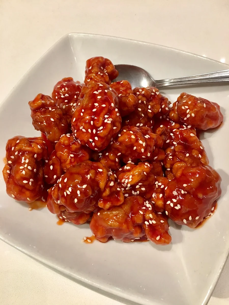 honey garlic chicken ball 蜜糖鸡球